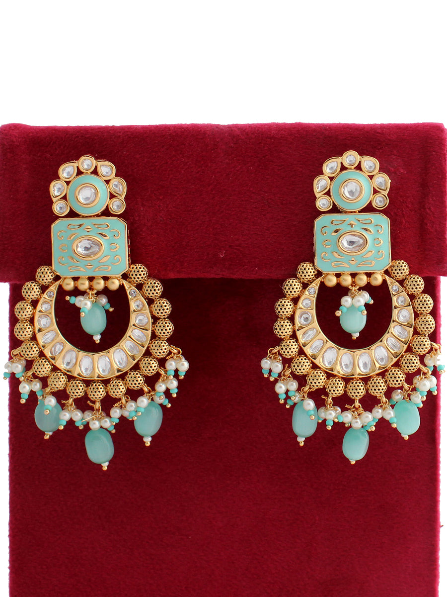 Tanushri Earrings-Mint Green