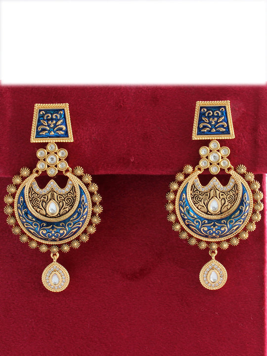 Nishtha Earrings-Blue