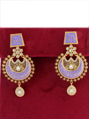 Nishtha Earrings-Purple