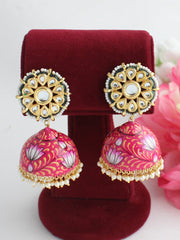 Tapsee Earrings-Hot Pink