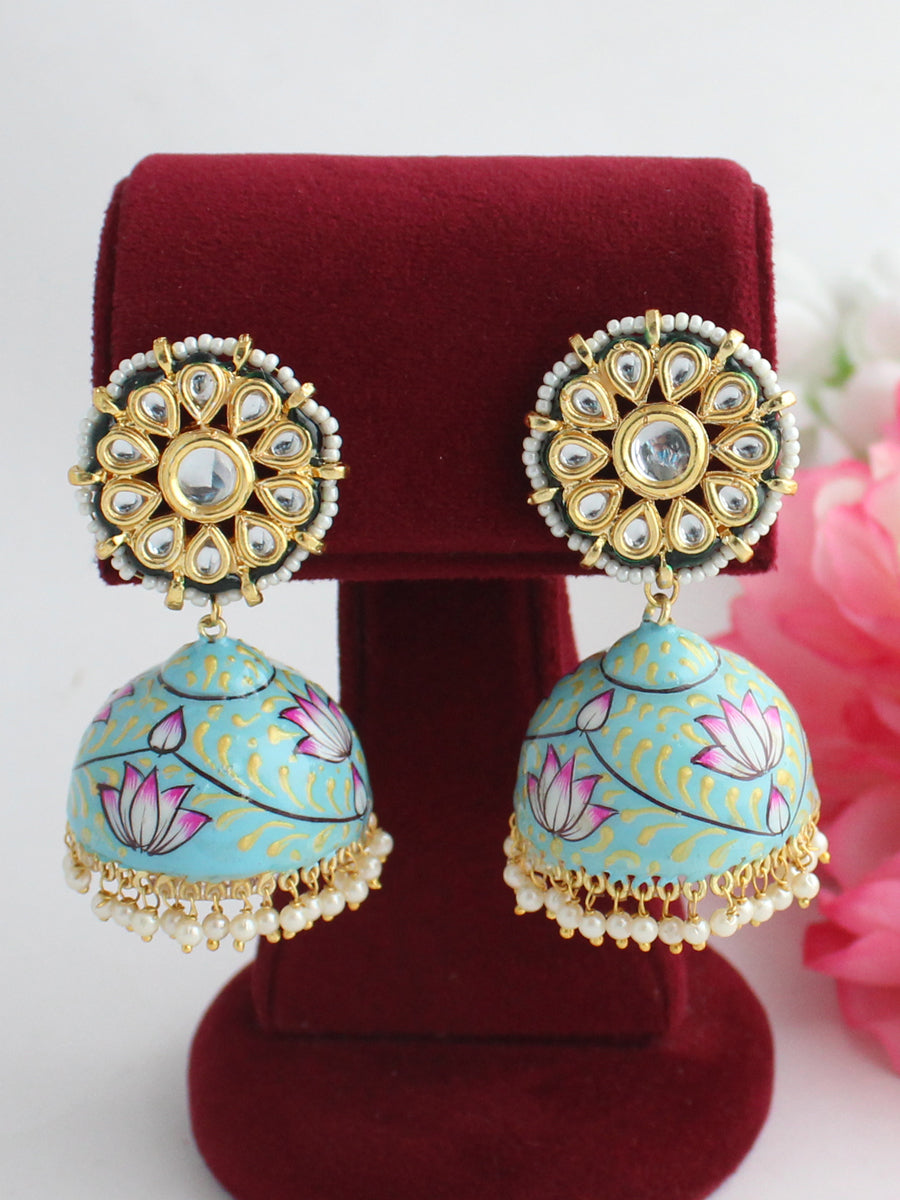 Tapsee Earrings-Aqua