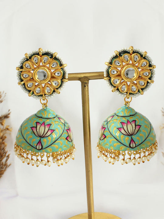 Tapsee Earrings-Aqua