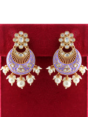 Vritee Earrings-Purple