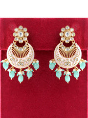 Vritee Earrings-Pastel Pink/turquoise