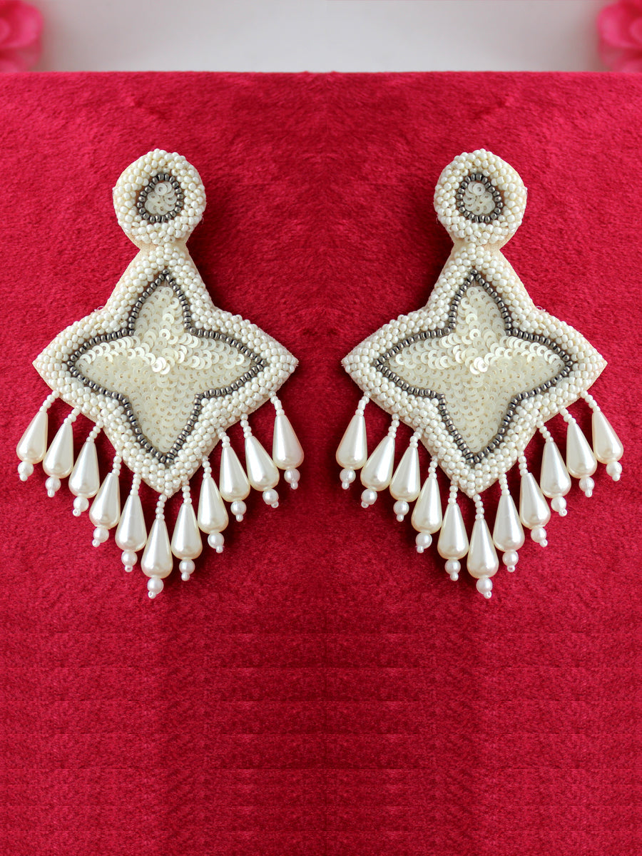 Asiya Earrings-Pearl