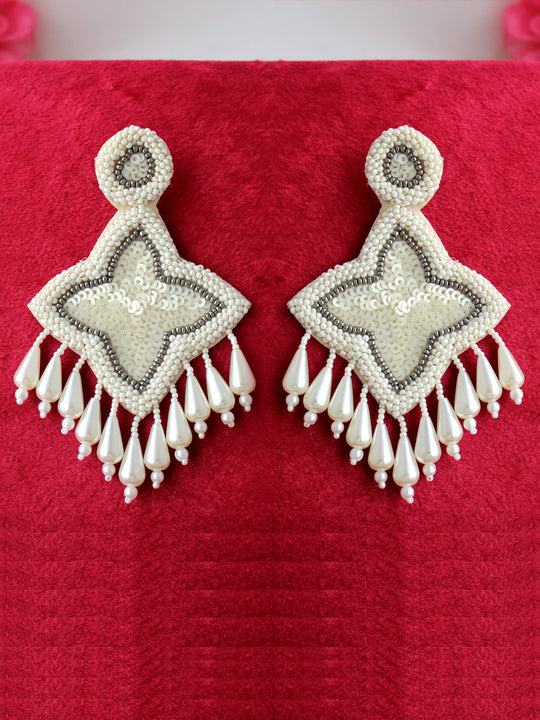 Asiya Earrings-Pearl