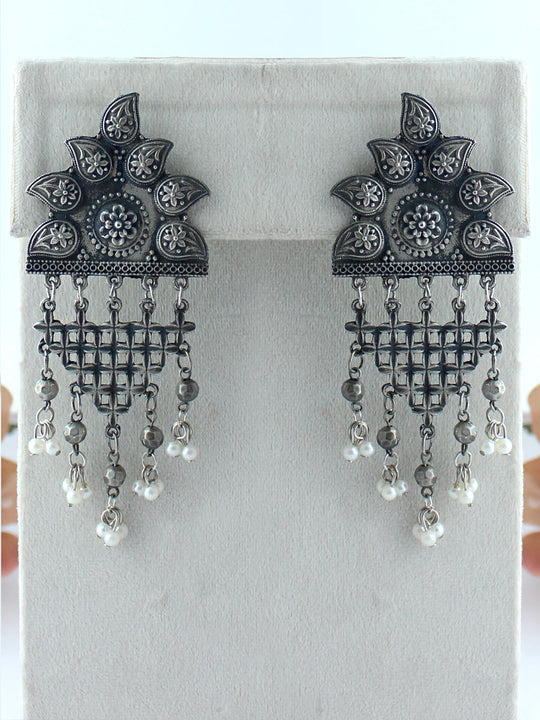 Binal Earrings-Antique Silver