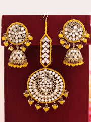 Aisha Mirror Earrings & Tikka