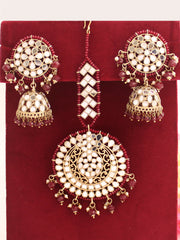 Aisha Mirror Earrings & Tikka