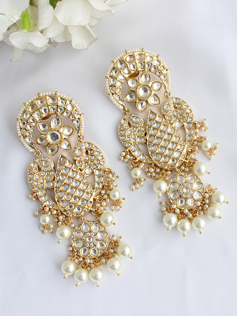 Samiksha Earrings-White