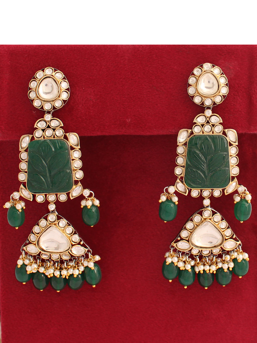 Mrigna Earrings-Green