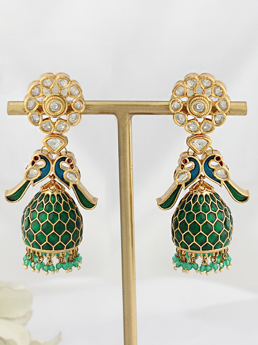 Ishana Earrings-Green