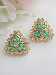 Sakshi Earrings-Aqua