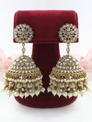 Shabina Earrings-White