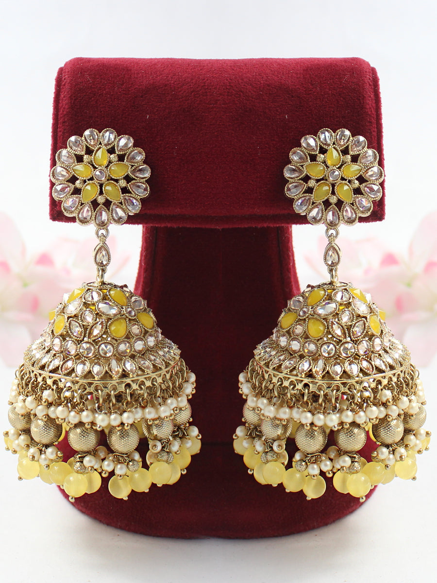 Shabina Earrings-Yellow