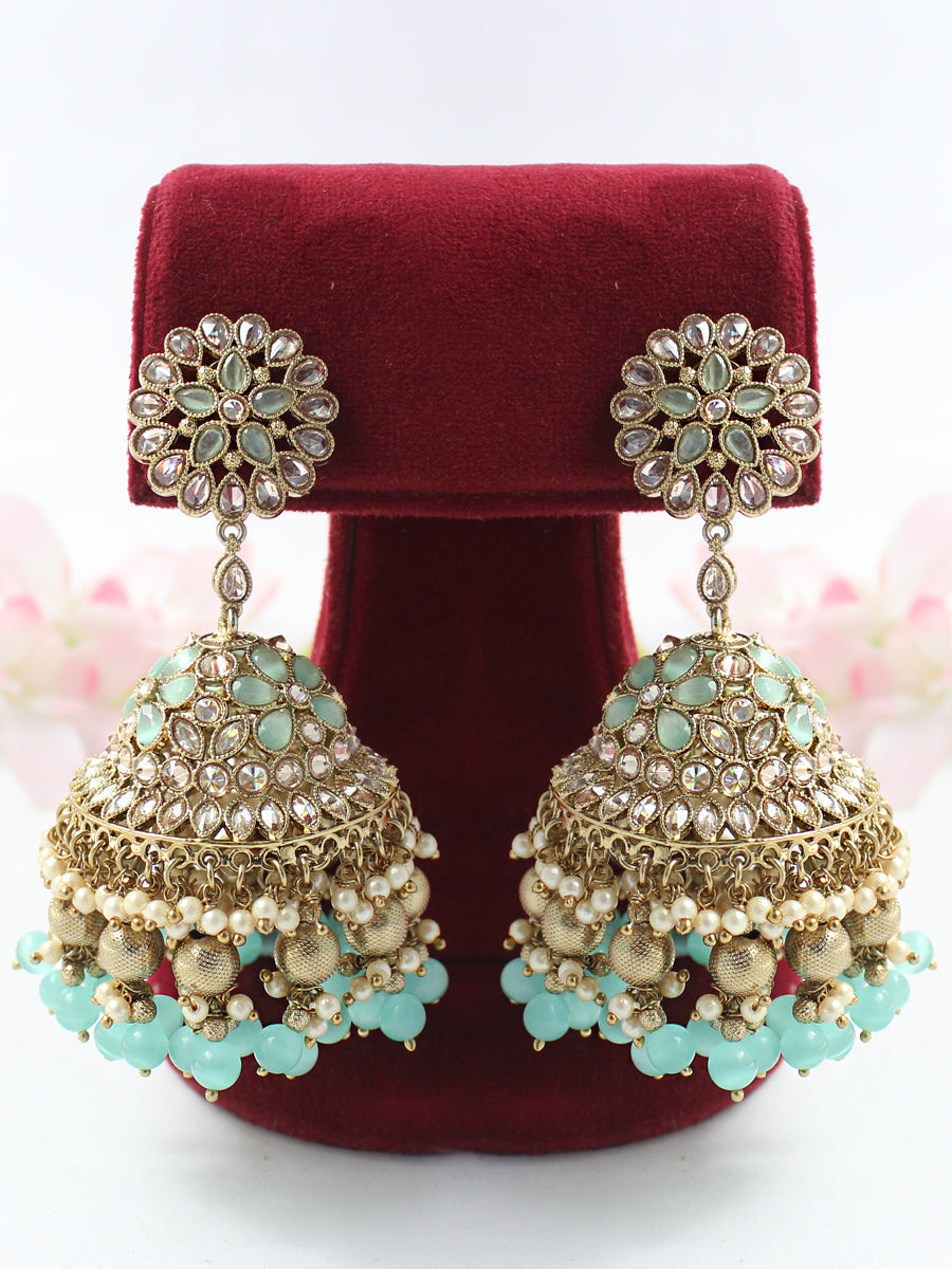 Shabina Earrings-Mint Green