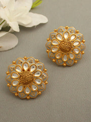 Gwalior Stud Earrings-Grey