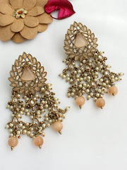 Sharvi Earrings-Peach