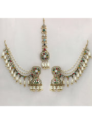 Rasika Mirror Earrings & Tikka