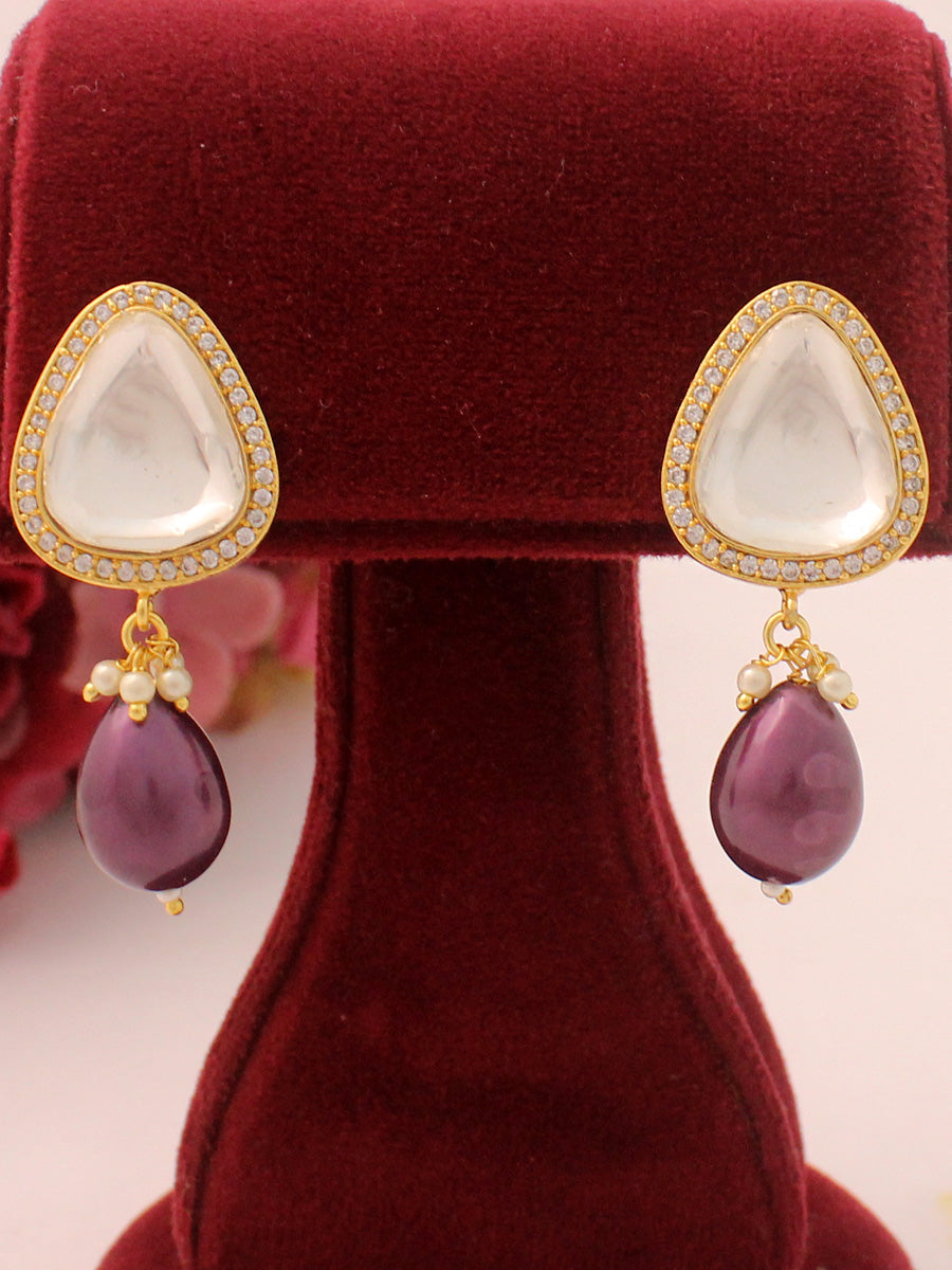 Shruti Earrings-Wine