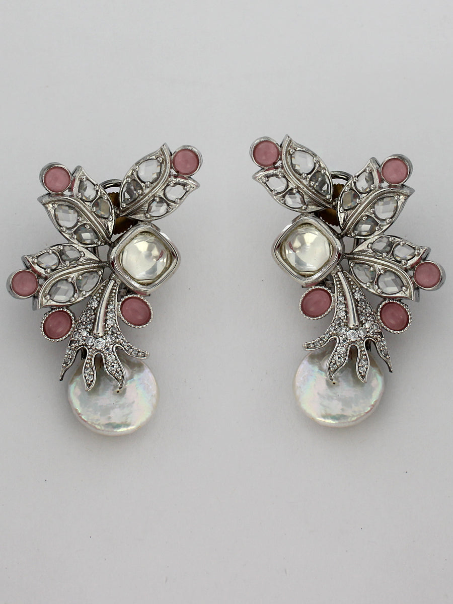 Drisha Earrings-Pastel pink