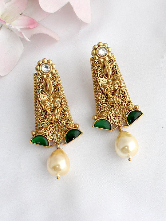 Green Tanusha Earrings