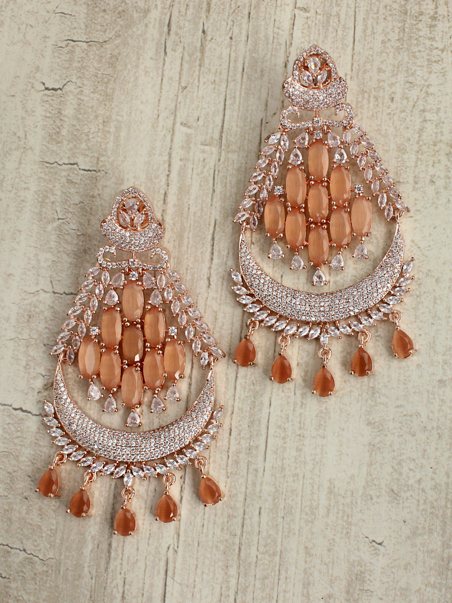 Shayna Earrings-Peach