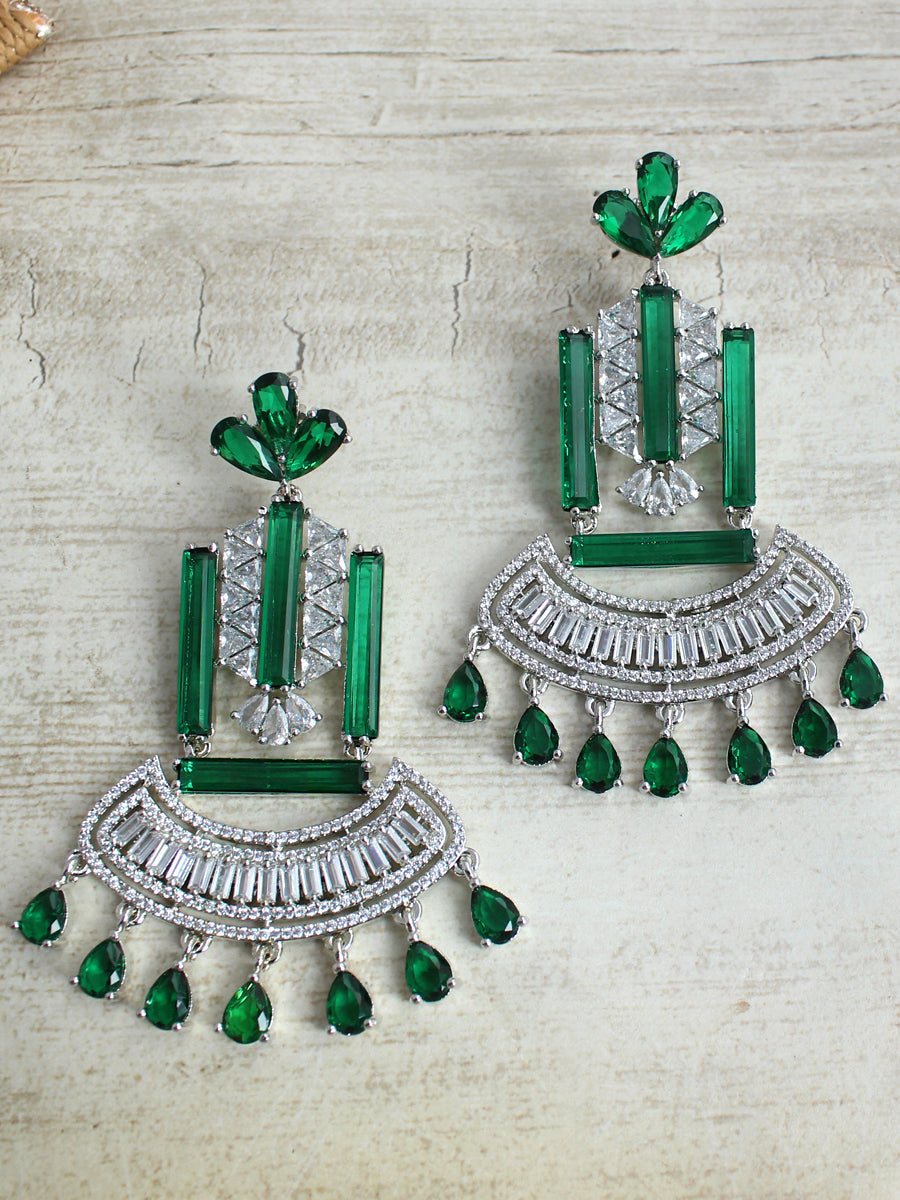 Elisha Earrings-Green