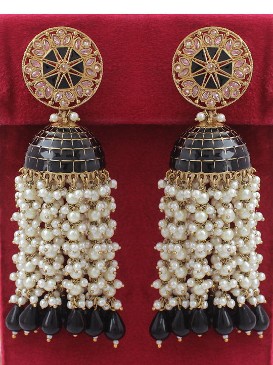 Heena Earrings-Black