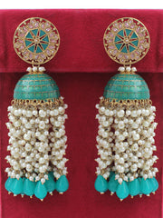 Heena Earrings-Rama Green