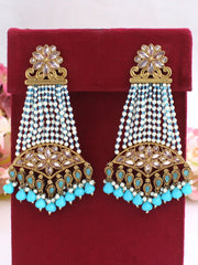 Heena Earrings-Aqua