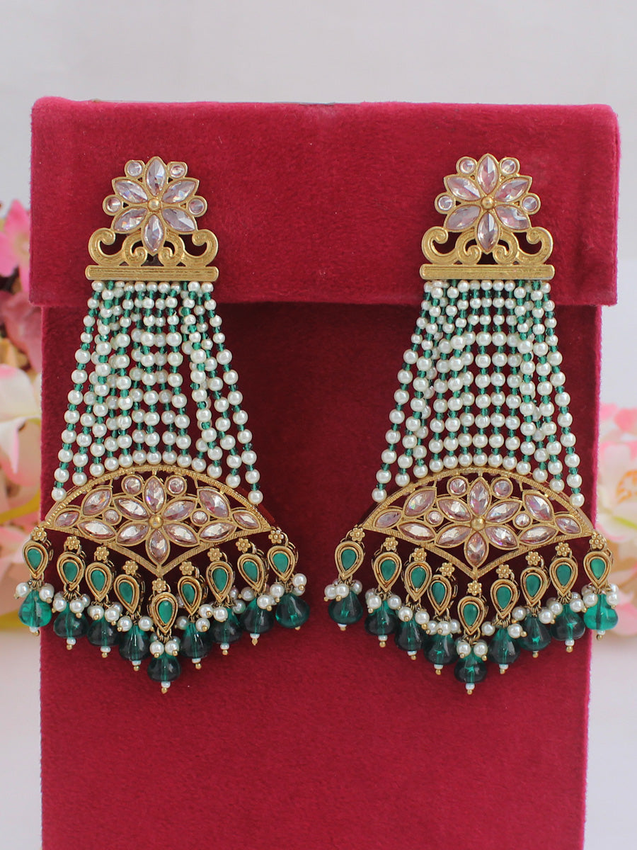 Heena Earrings-Green