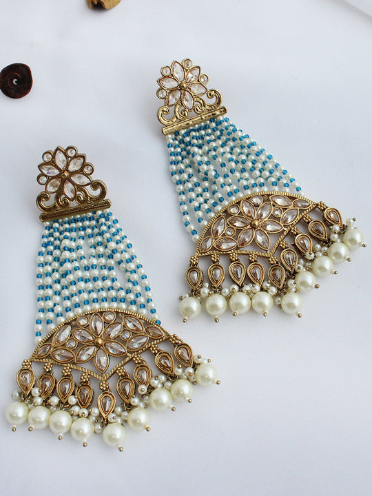 Mansha Earrings-Turquoise