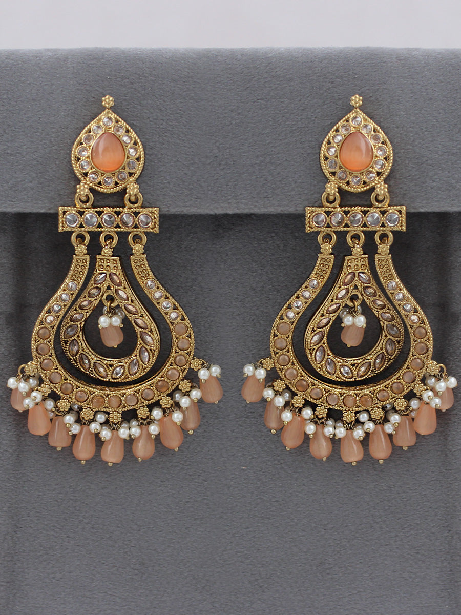 Shifa Earrings-Peach