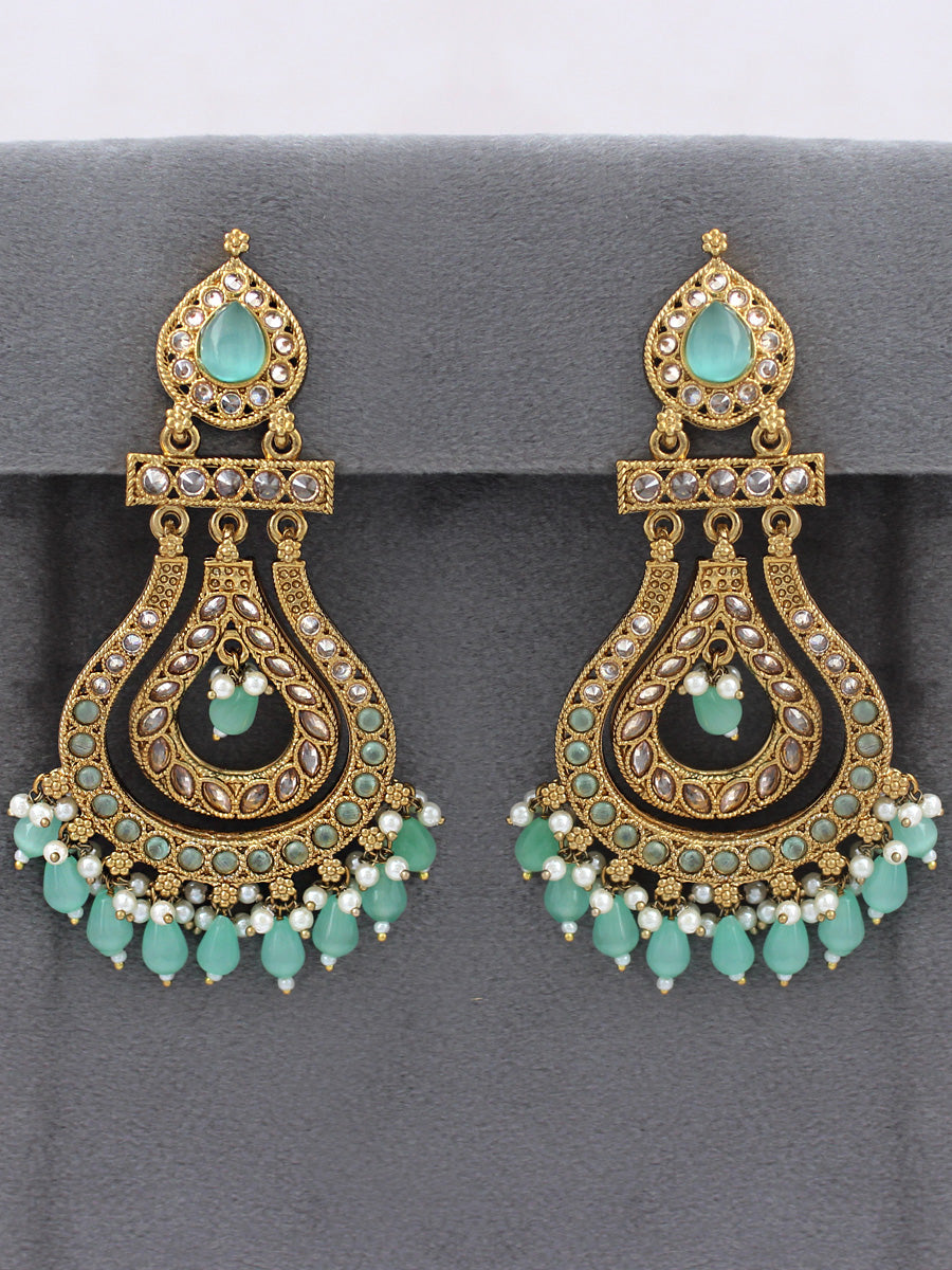 Shifa Earrings-Mint Green