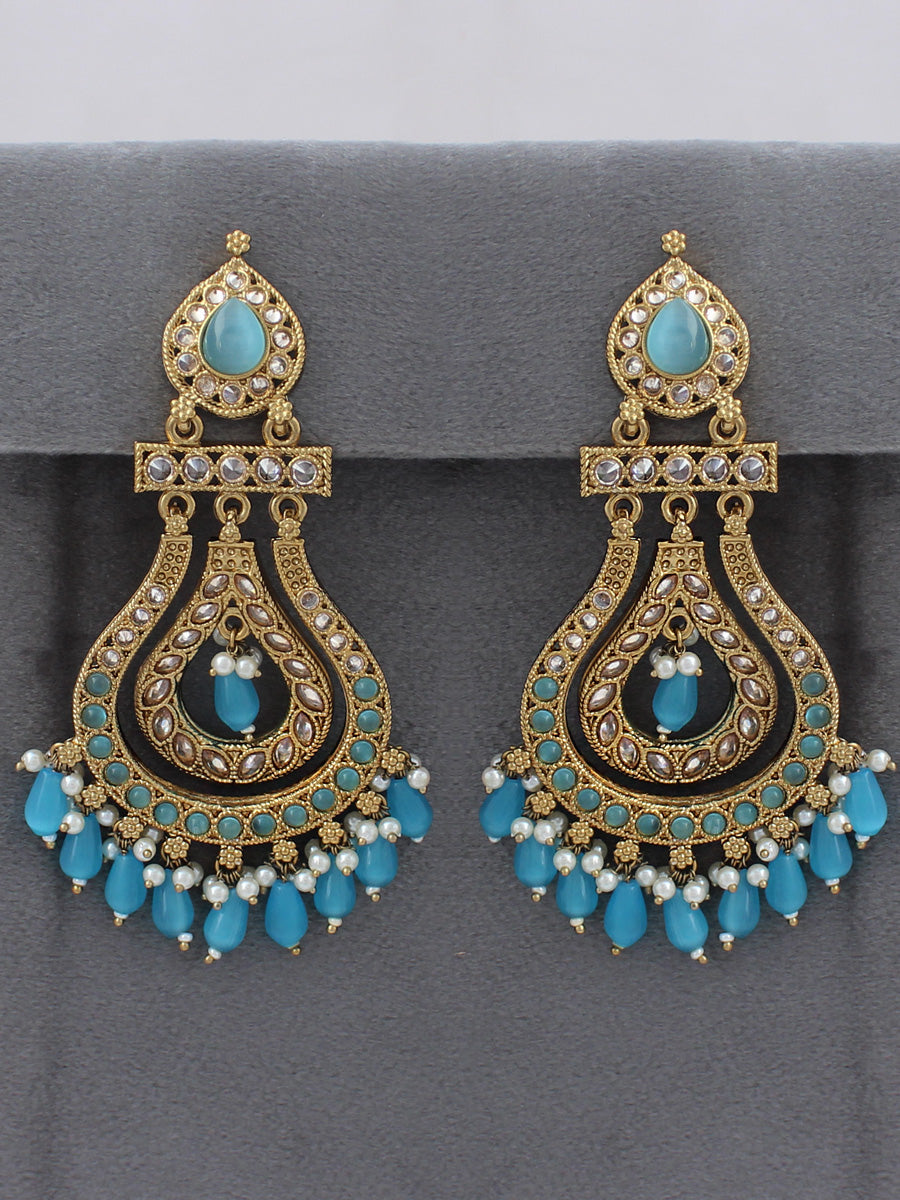 Shifa Earrings-Aqua