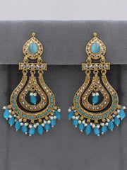 Shifa Earrings-Aqua