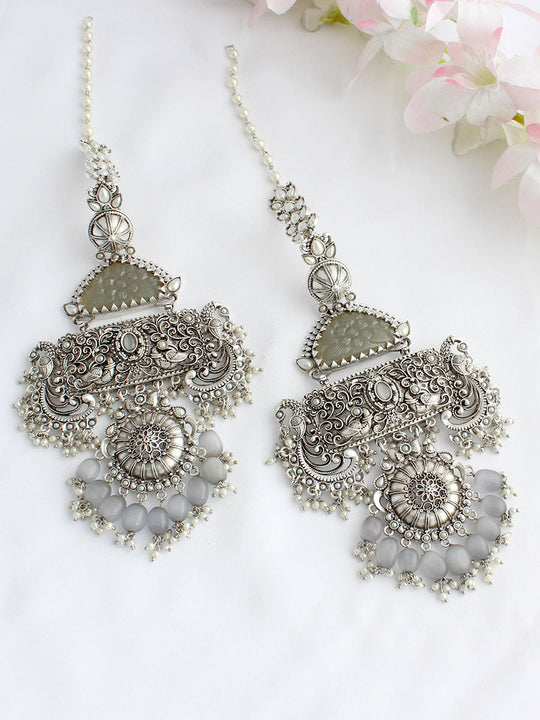 Deepali Earrings - Grey