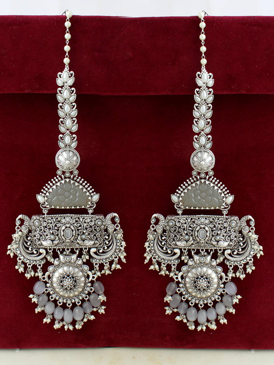 Advika Earrings-Grey