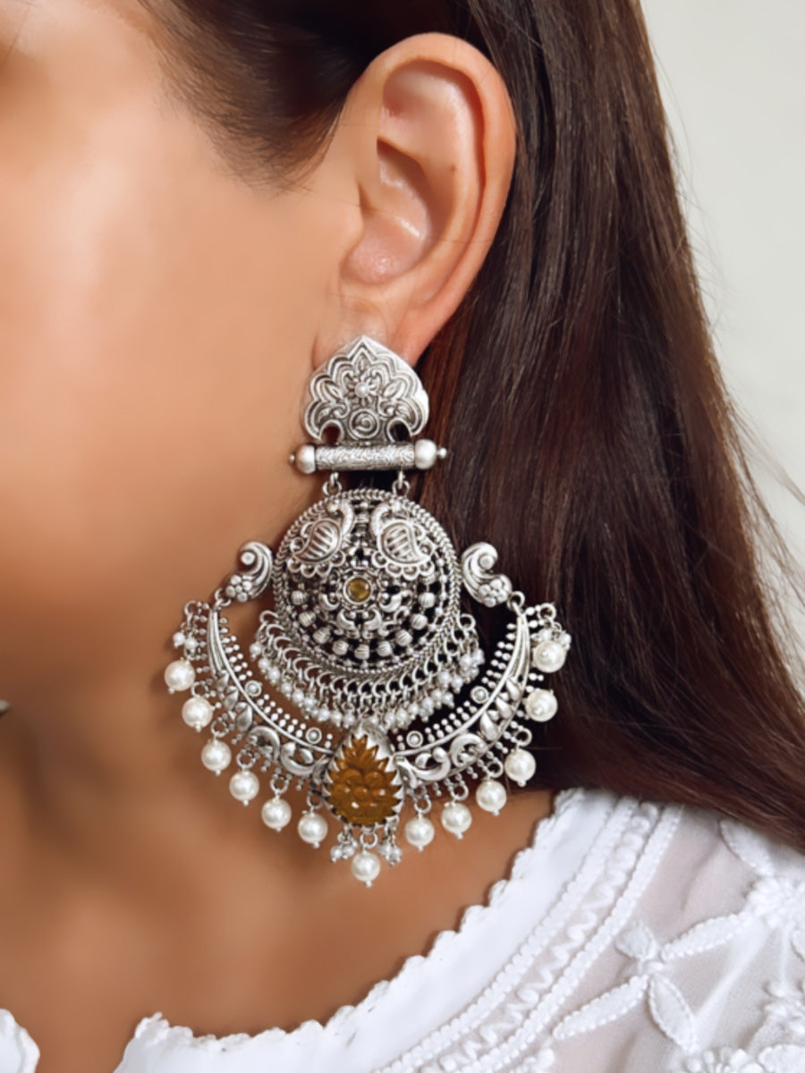 Surbhi Earrings-Yellow