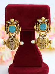 Rituja Earrings-Aqua