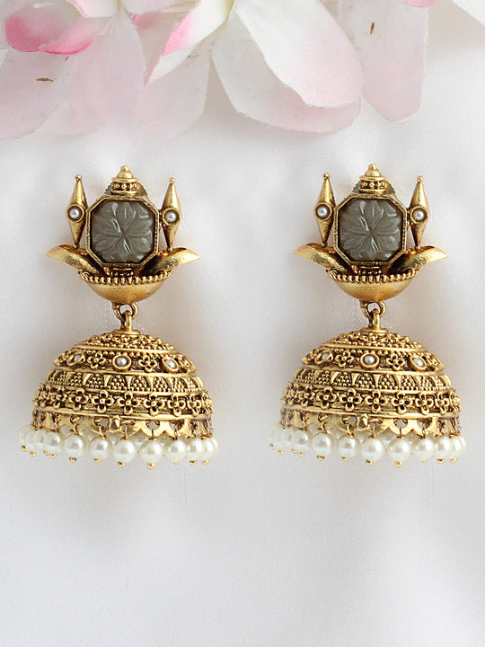 Aditri Earrings- Grey