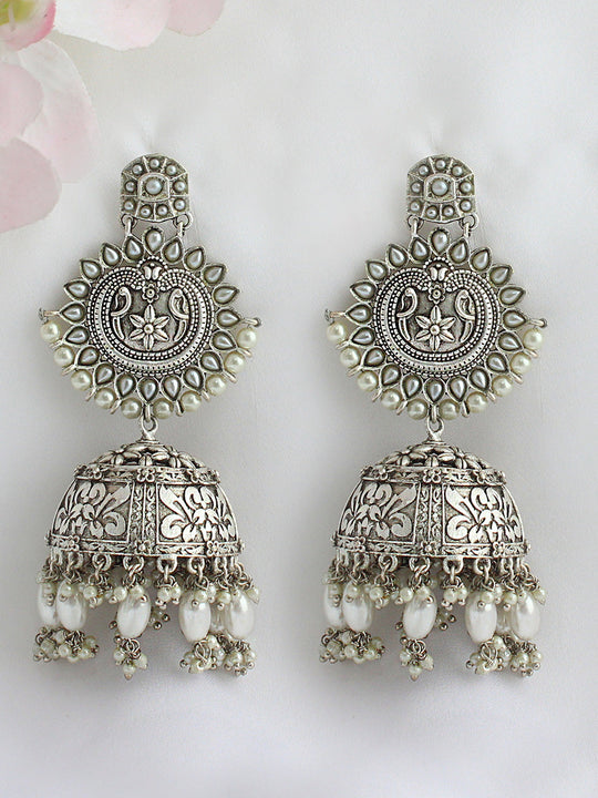 Paridhi Earrings - Silver