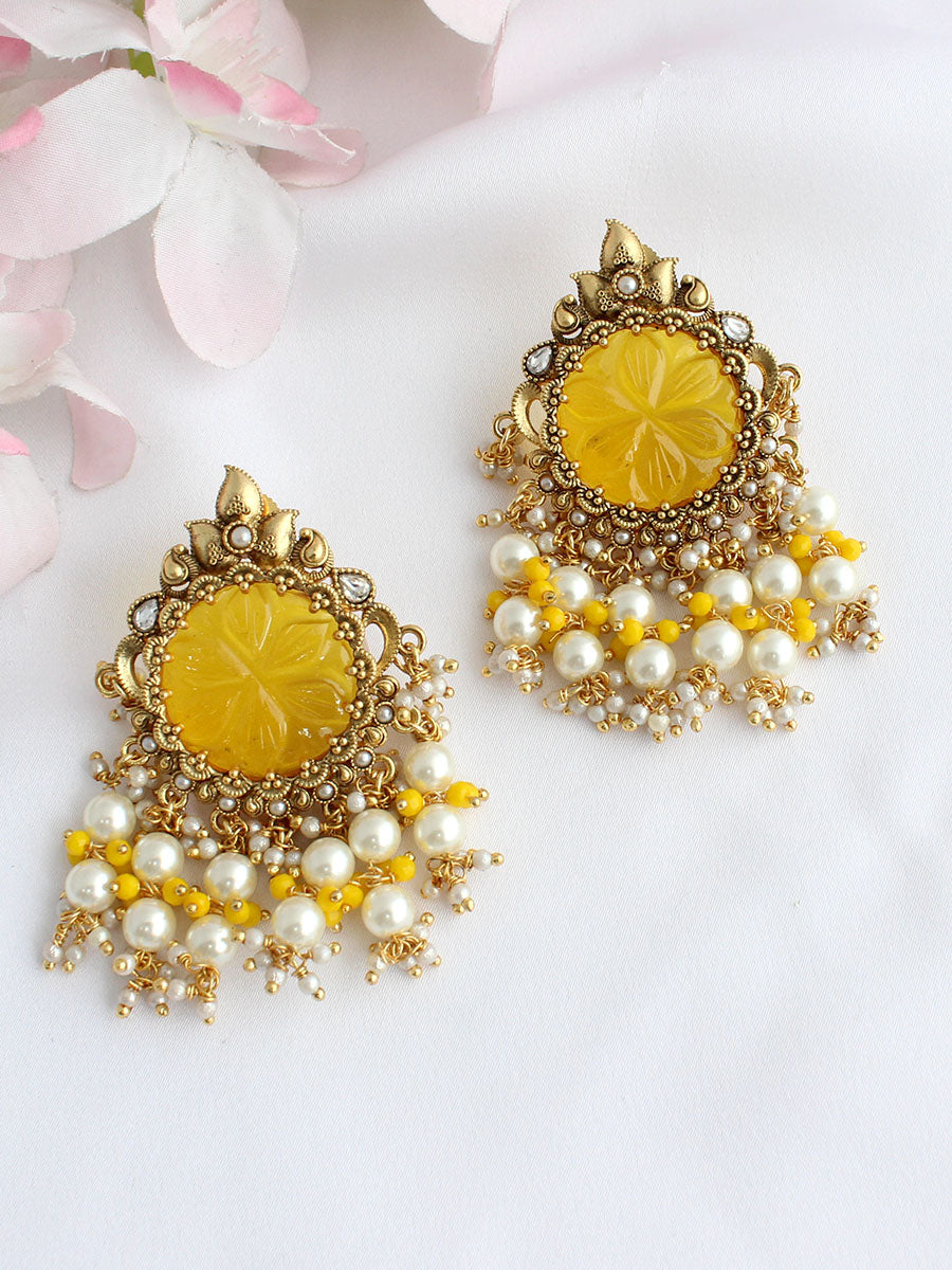 Ditya Earrings-Yellow