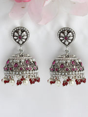 Inakshi Earrings - Hot Pink