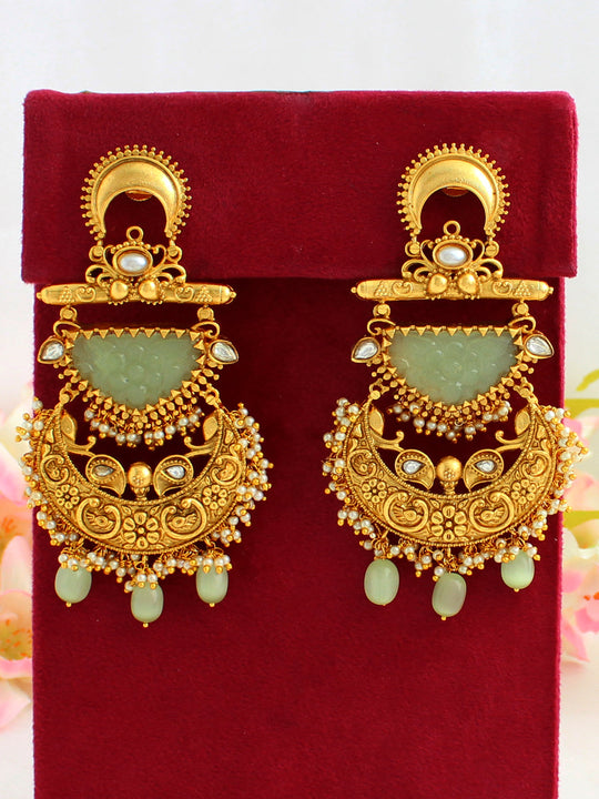 Asmara Earrings-Mint Green