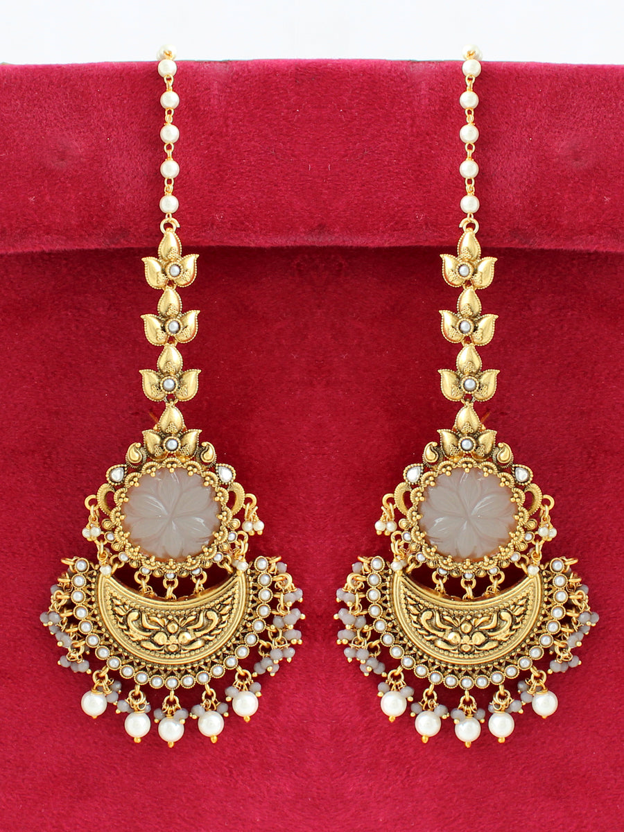 Apeksha Earrings-Grey