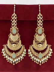 Shivani Earrings-Mint Green