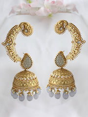 Anushka Kaanphool Earrings - Grey