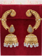 Anushka Kaanphool Earrings-Grey